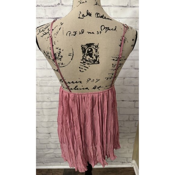 Victoria’s Secret Size Small Pink Neglige Sheer Pleated Skirt Lace Cups Boudoir - Picture 3 of 8